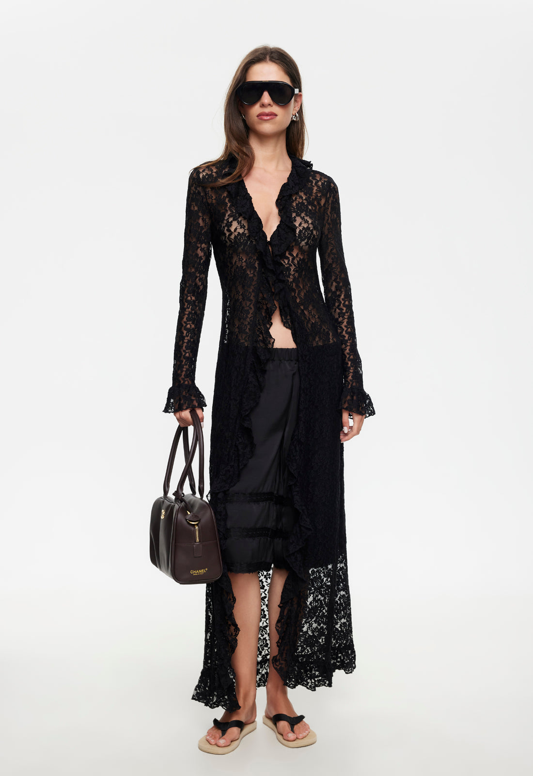 lioness lace dress Long Nights Maxi | Noir lululemon gray button-down long The fabrication is slightly black satin prom dress mermaid gown Plating Finish:14K Yellow Gold