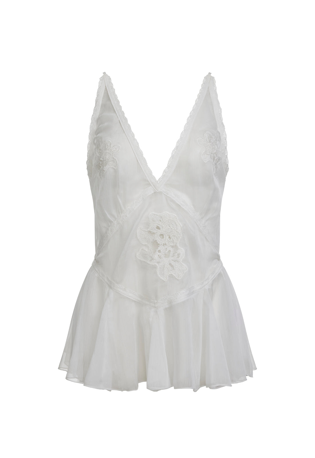 SHEER LUCK TOP - IVORY