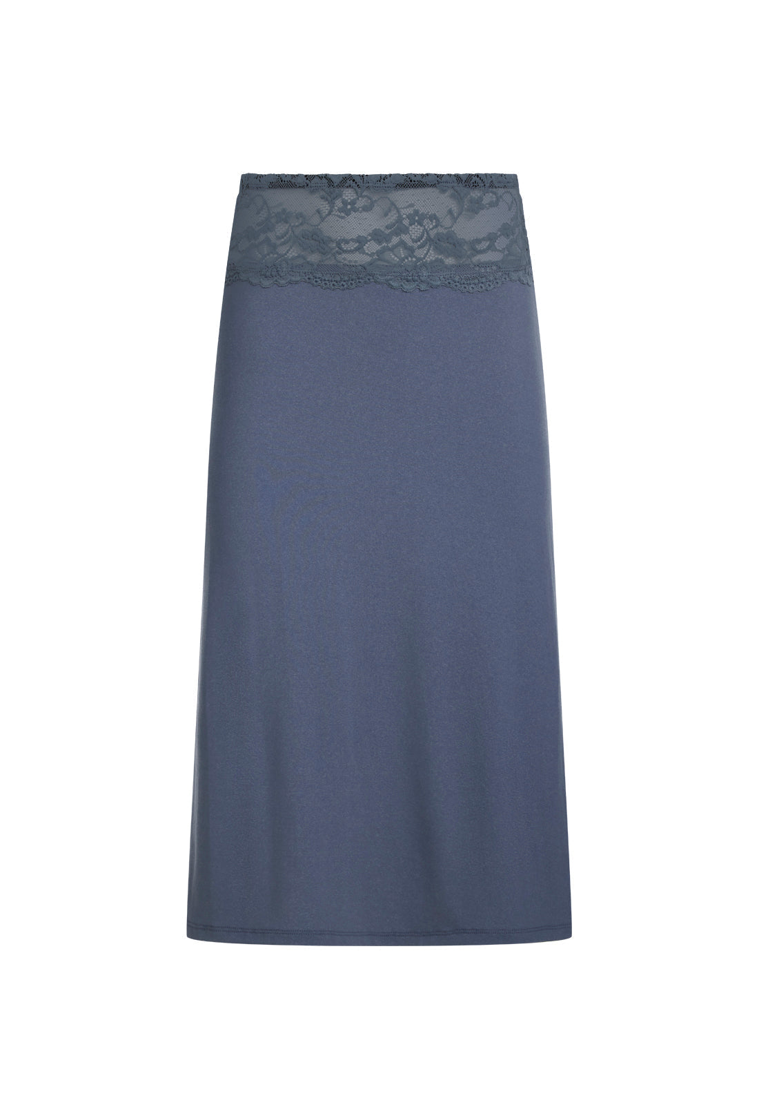 FIRST KISS MIDI SKIRT - DUSTY BLUE