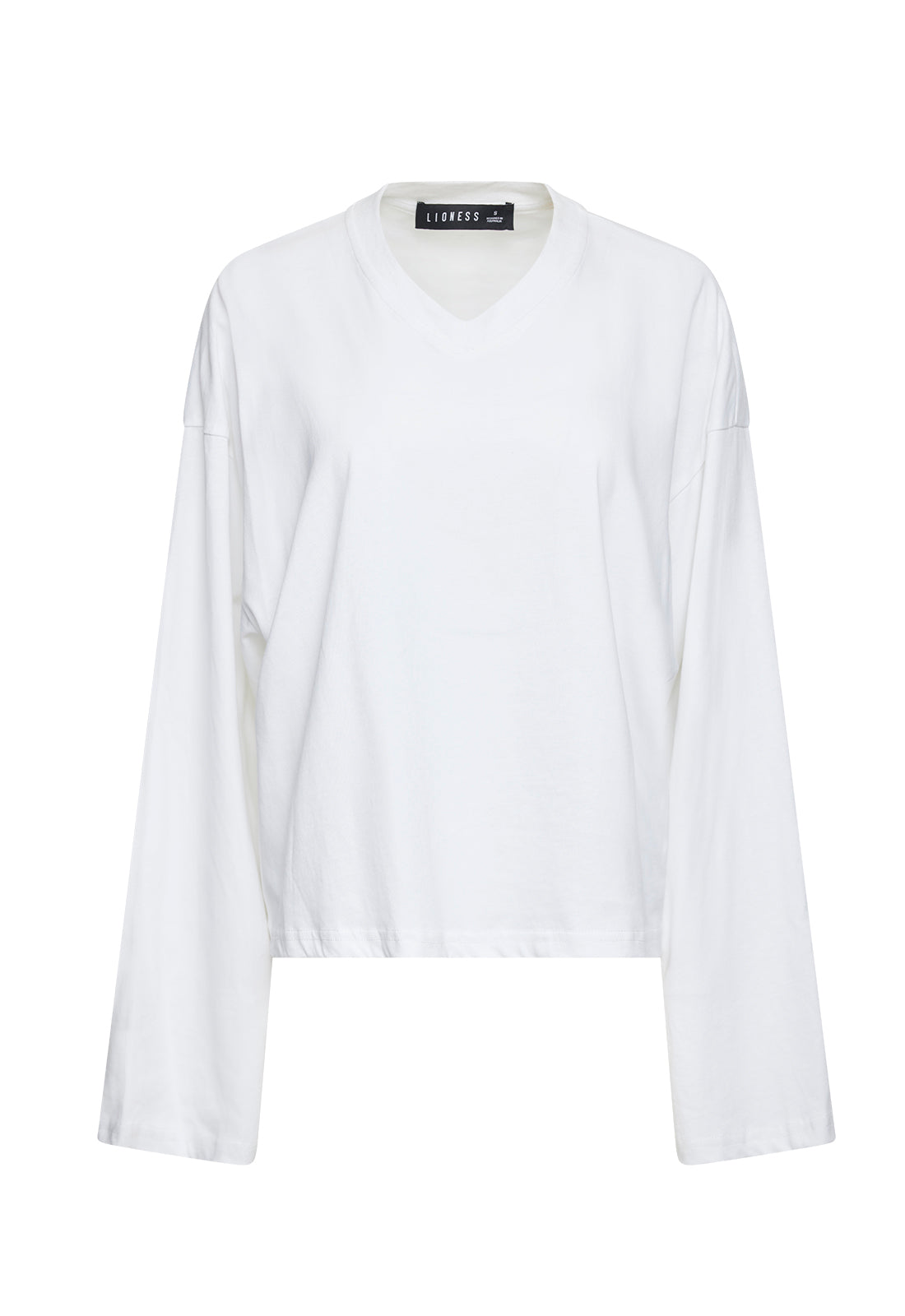 BLOOM V LONG SLEEVE - PORCELAIN