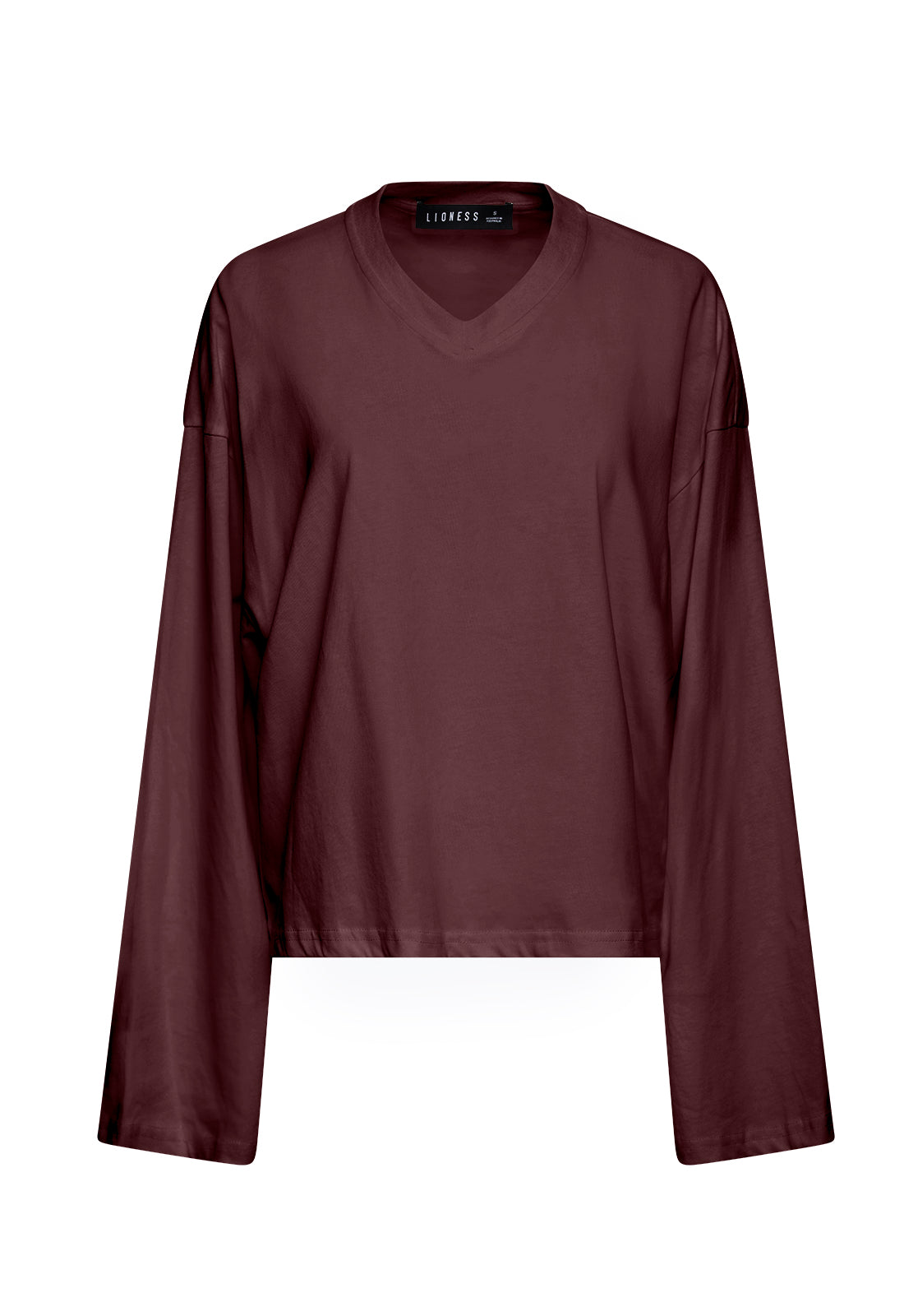 BLOOM V LONG SLEEVE - CINNAMON