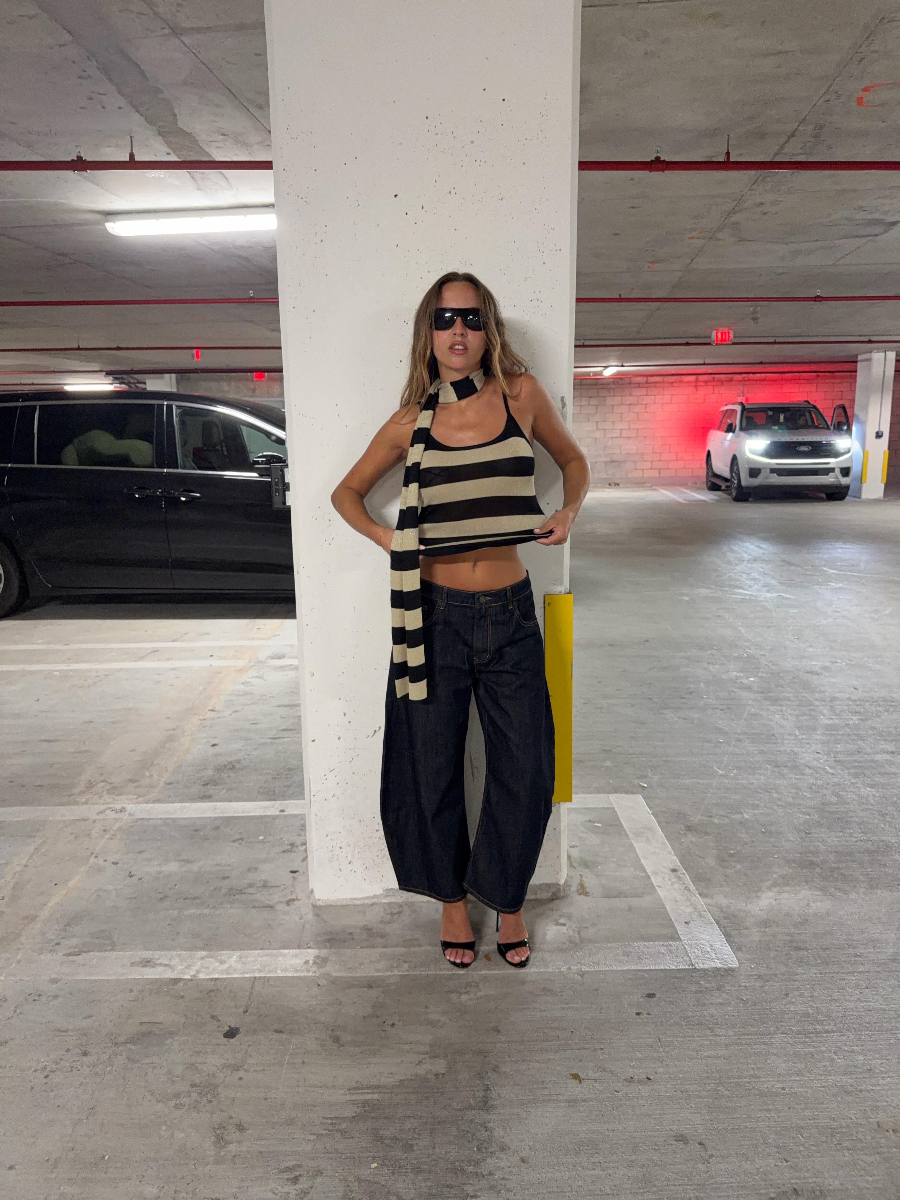 Horseshoe Cropped Jean | Indigo | Lioness – LIONESS FASHION USA