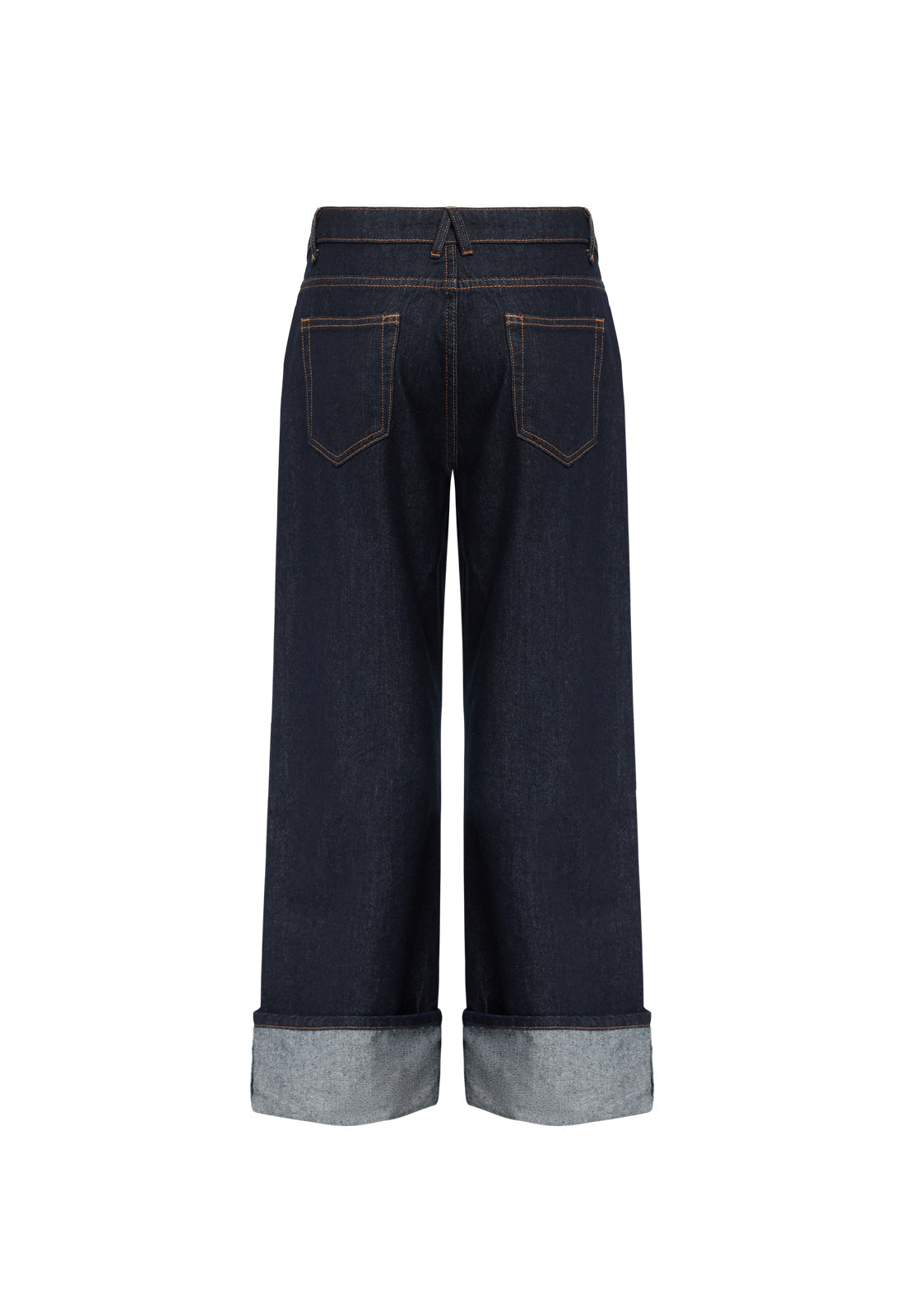 TOP MODEL CUFFED JEAN - DARK DENIM