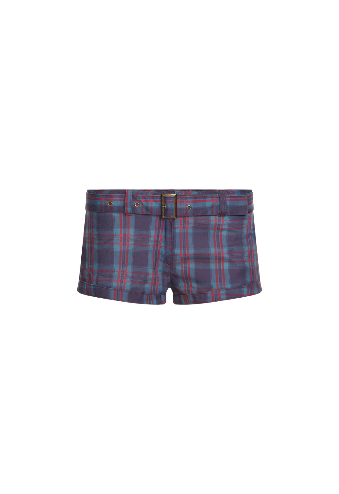 AFTERGLOW MINI SHORT - JADE PLAID