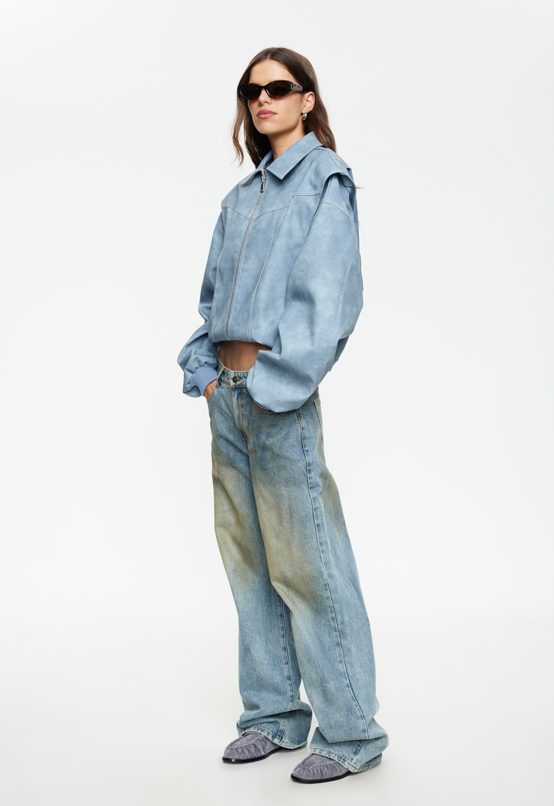 Vista Bomber | Slate | Lioness – LIONESS FASHION USA