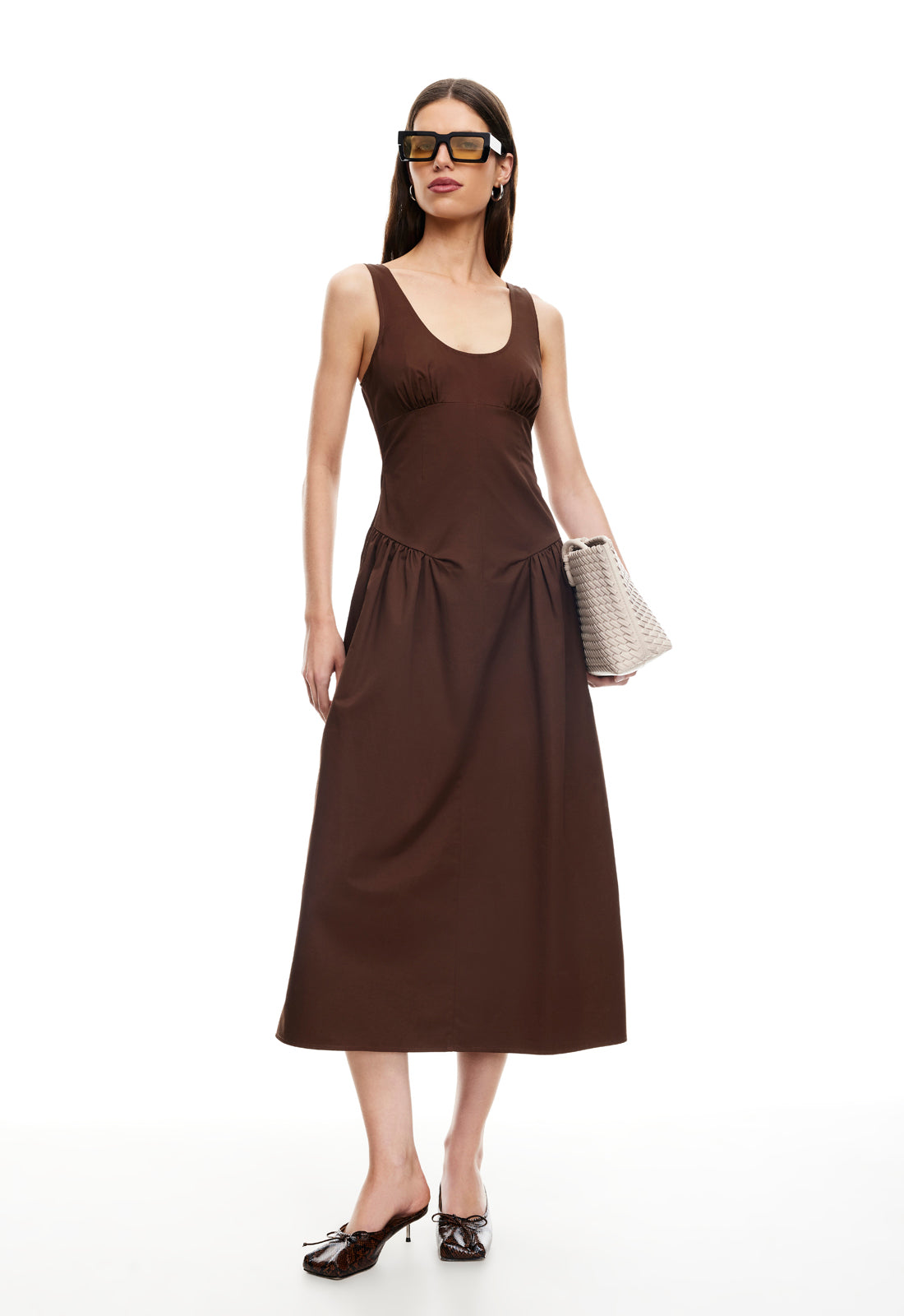 LUNA ROSA MAXI DRESS - CHOCOLATE – LIONESS FASHION USA