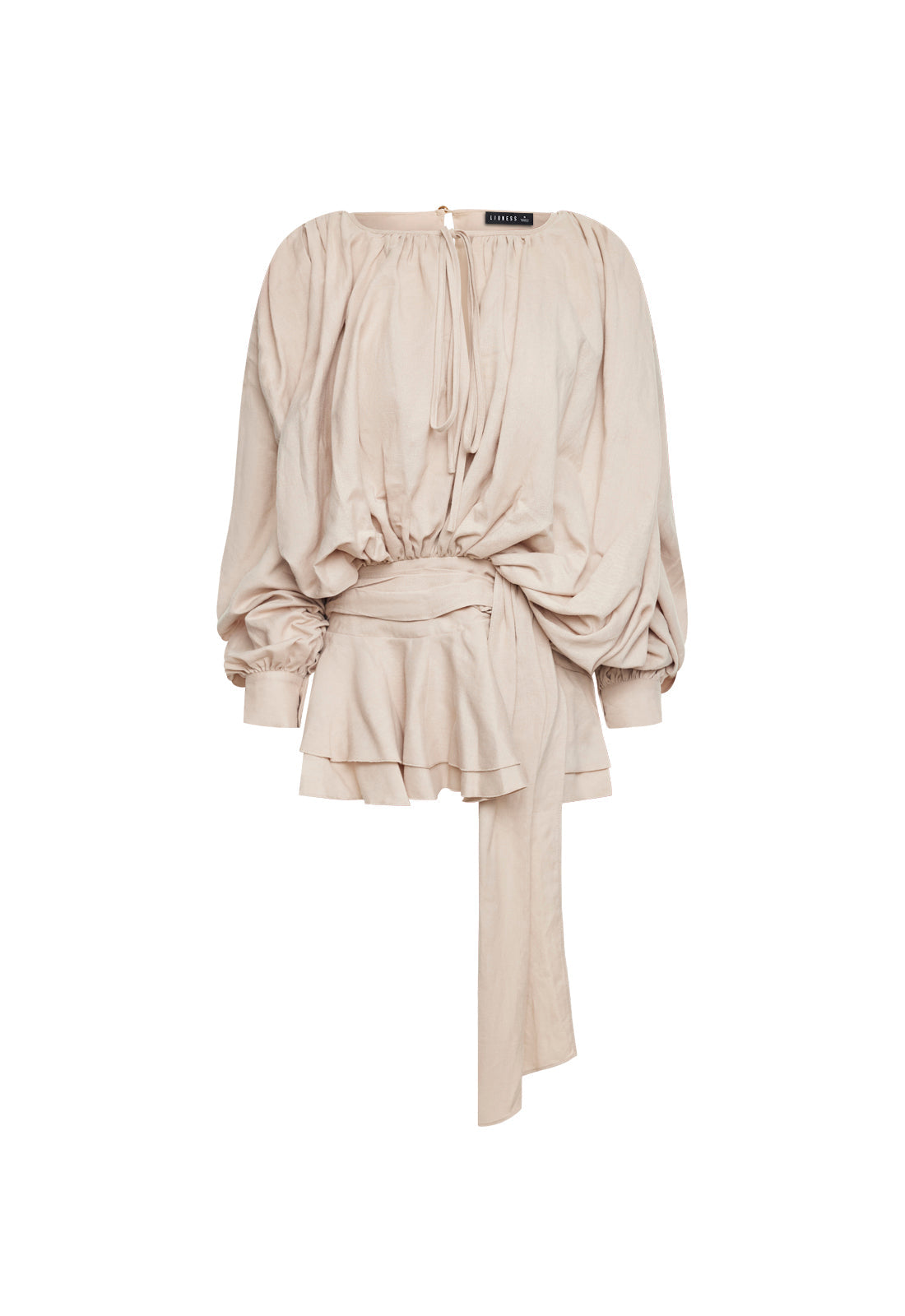 ELEMENTS MINI DRESS - BEIGE