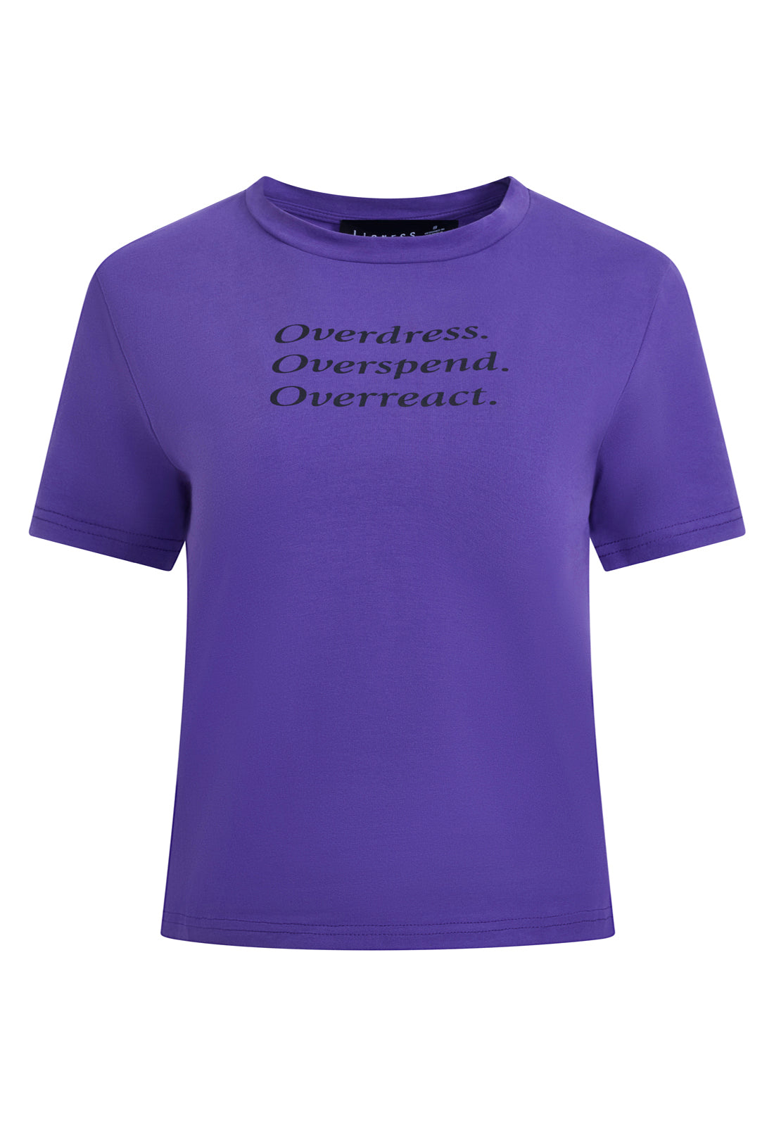 OVERDRESSED TEE - GRAPE