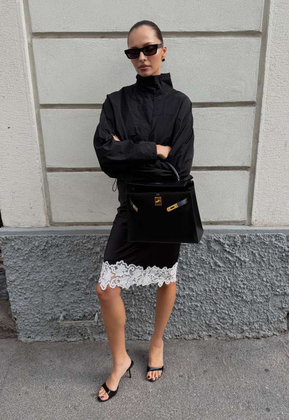 midi skirt dress Lioness Women's Anchored Midi Skirt - Black - Size XS