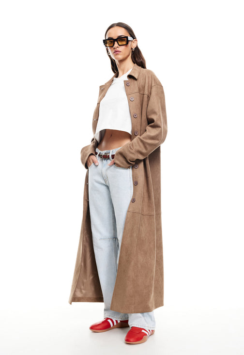 OASIS COAT - COFFEE