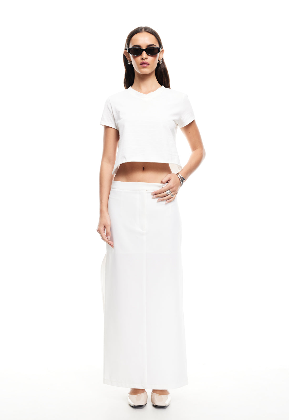 LUNE MAXI SKIRT - FOAM