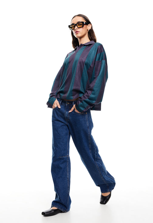 REBELS JERSEY - NAVY STRIPE