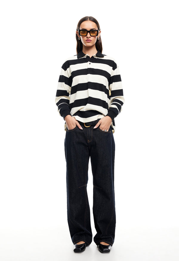 NAUTICA JERSEY - INK STRIPE