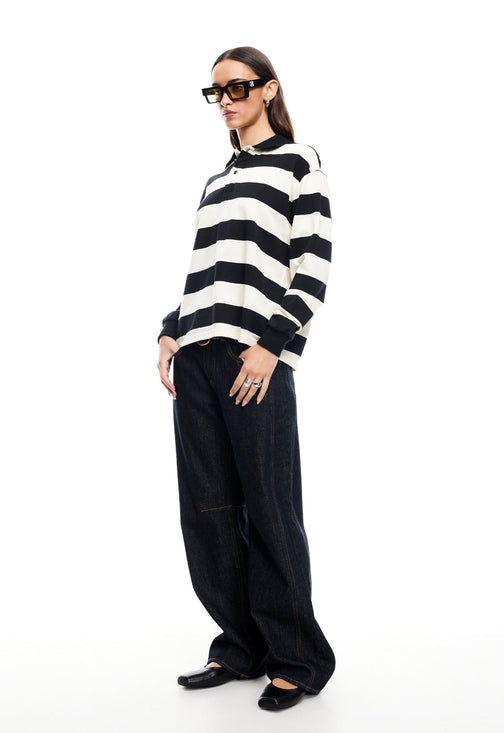 NAUTICA JERSEY - INK STRIPE