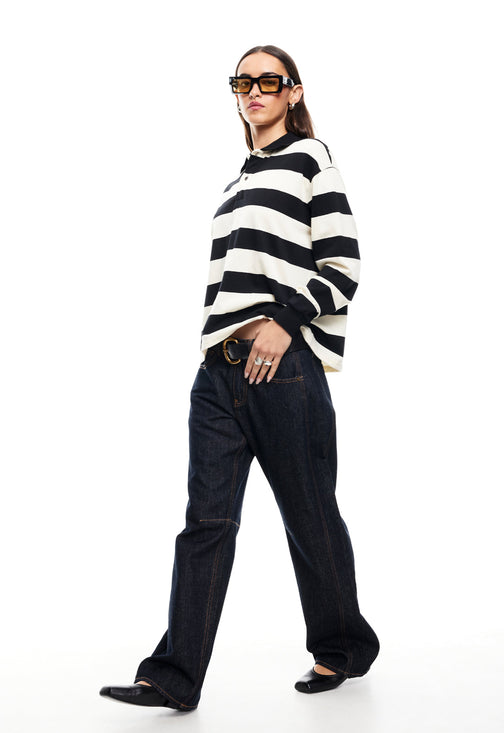 NAUTICA JERSEY - INK STRIPE
