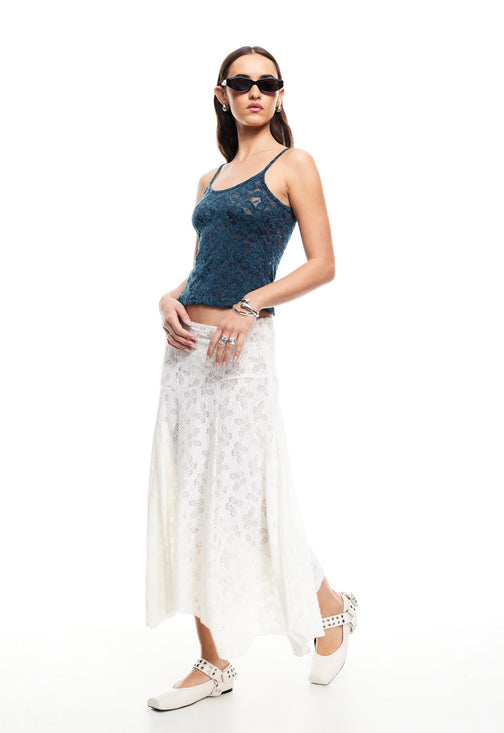 TIDAL MIDI SKIRT - FOAM