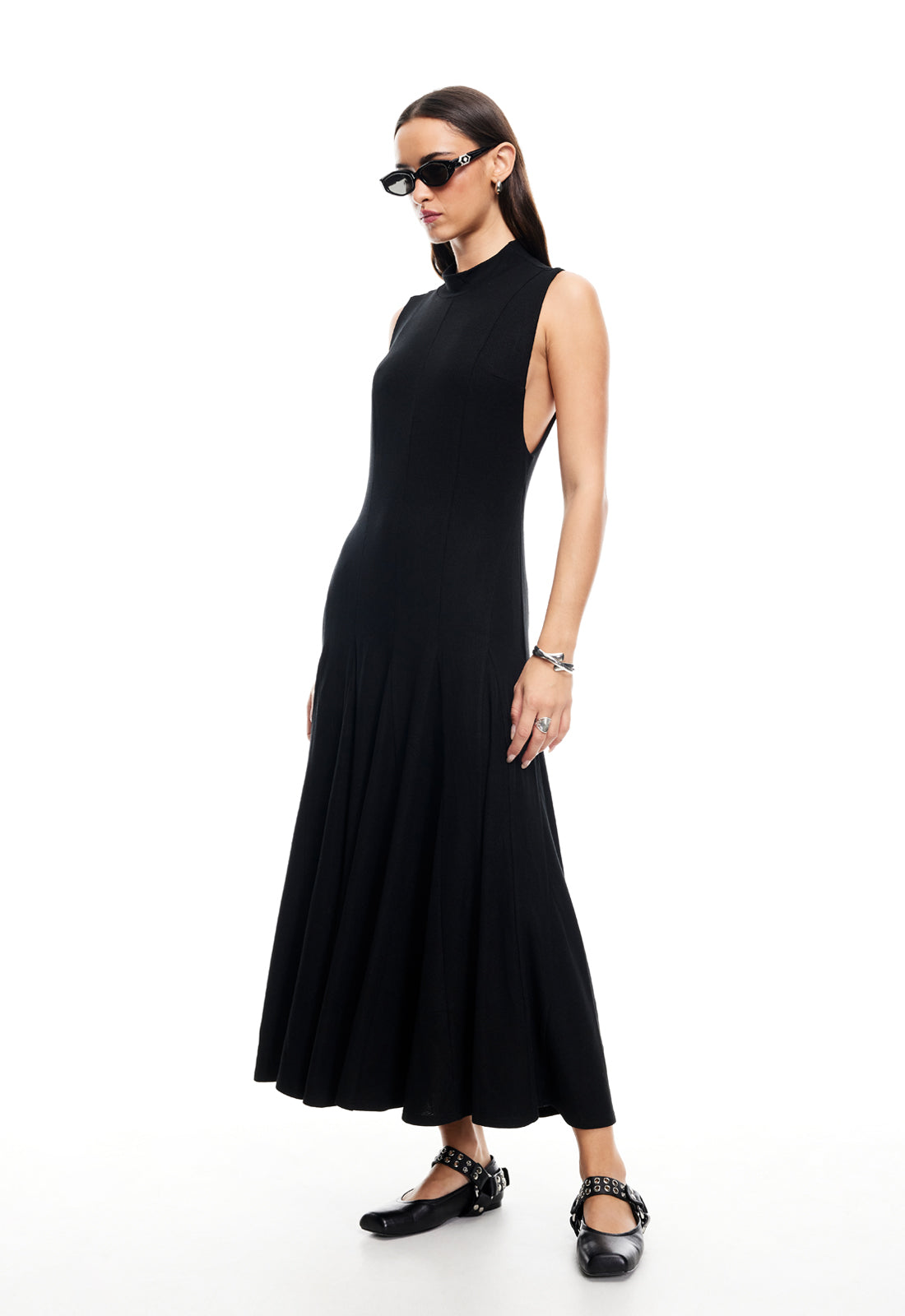 INDI MIDI DRESS  - ONYX