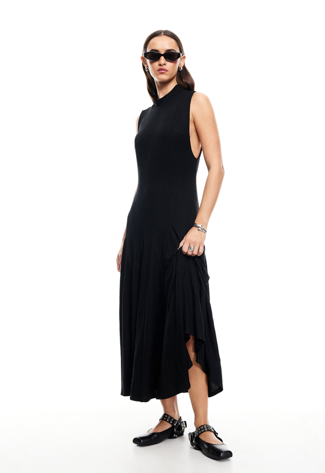 INDI MIDI DRESS  - ONYX