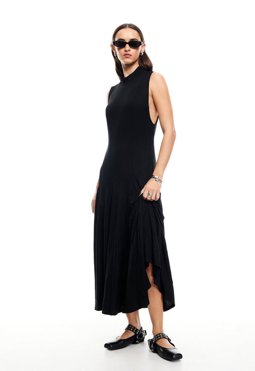 INDI MIDI DRESS  - ONYX