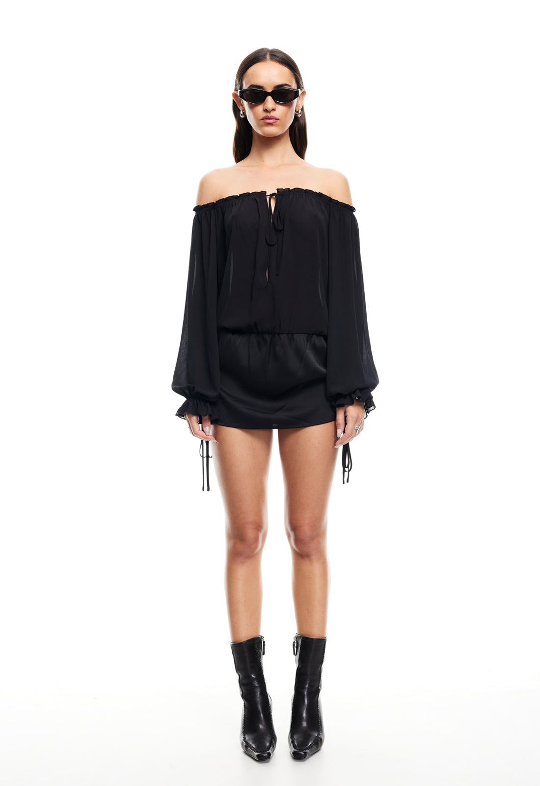 SEVIGNY MINI DRESS  - ONYX