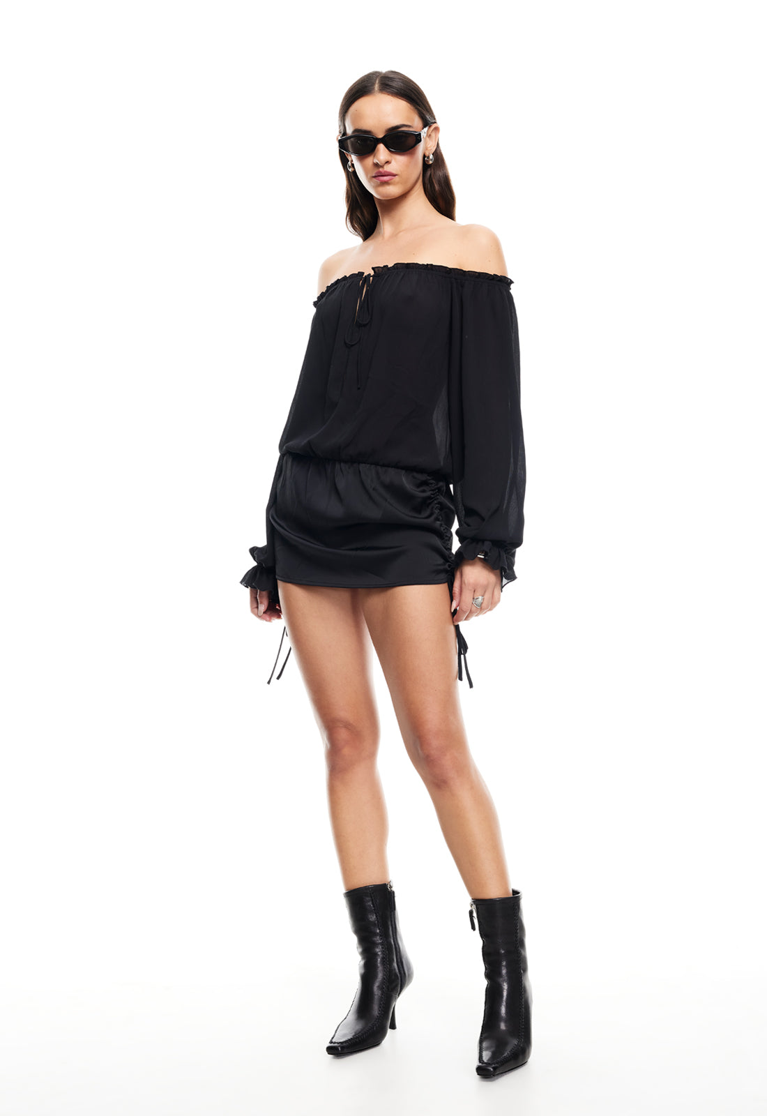 SEVIGNY MINI DRESS  - ONYX
