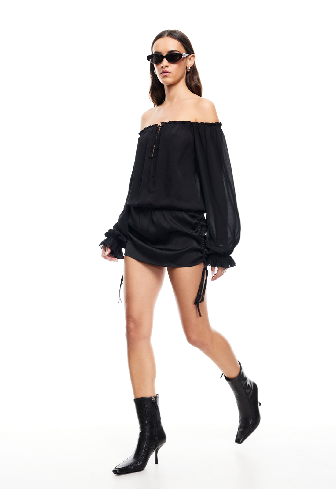 SEVIGNY MINI DRESS  - ONYX