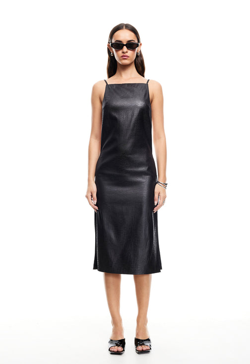 ALEXA MIDI DRESS  - ONYX