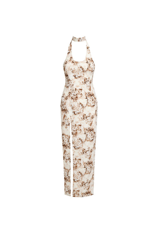 WESTWOOD MAXI DRESS - CHOCOLATE FLORAL