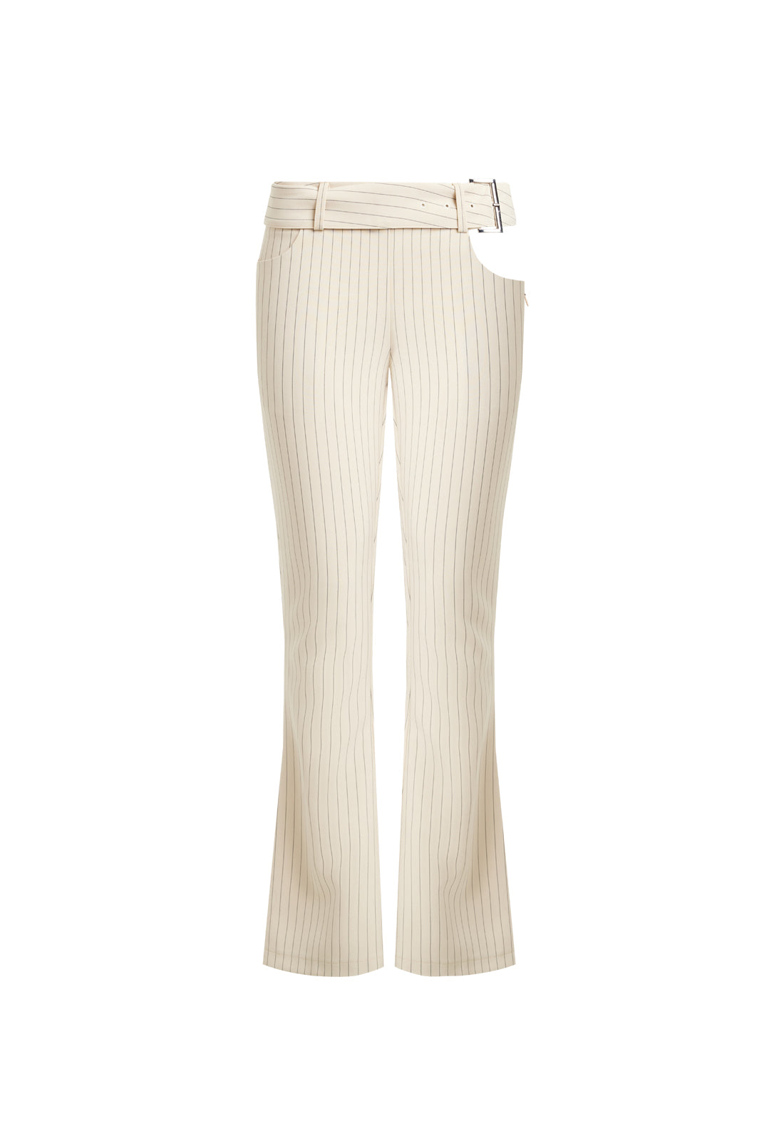 YVES PANT - CREAM PINSTRIPE