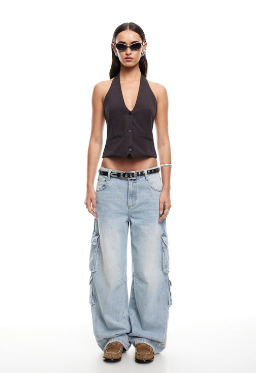 RENEWAL HALTER TOP - ONYX