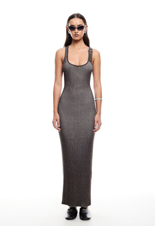 REBIRTH MAXI DRESS - CHOCOLATE