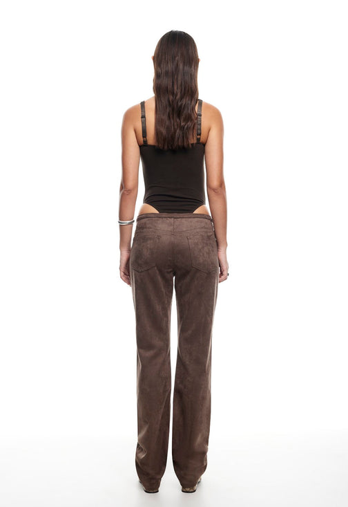 JE TAIME BODYSUIT - CHOCOLATE