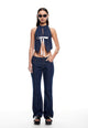 CHARISMATIC JEAN - DARK DENIM STRIPE