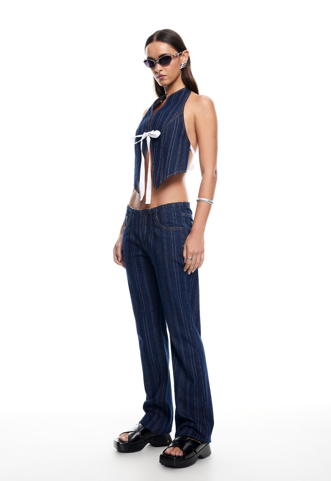 CHARISMATIC JEAN - DARK DENIM STRIPE