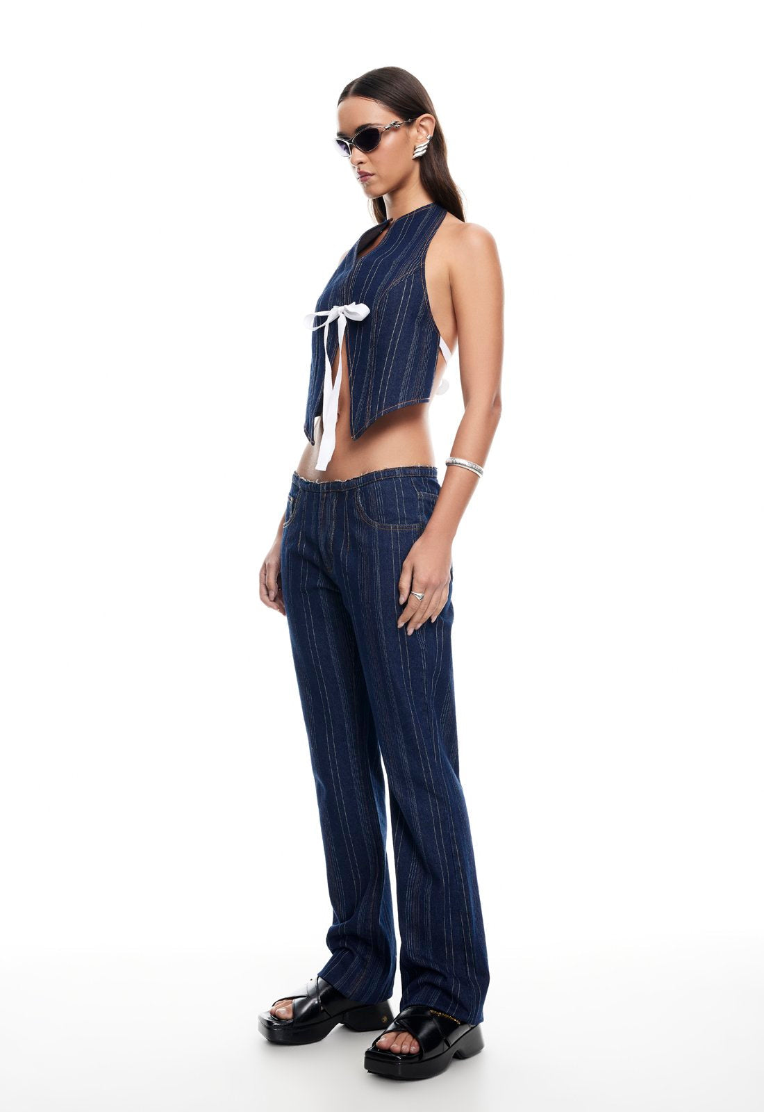 CHARISMATIC JEAN - DARK DENIM STRIPE