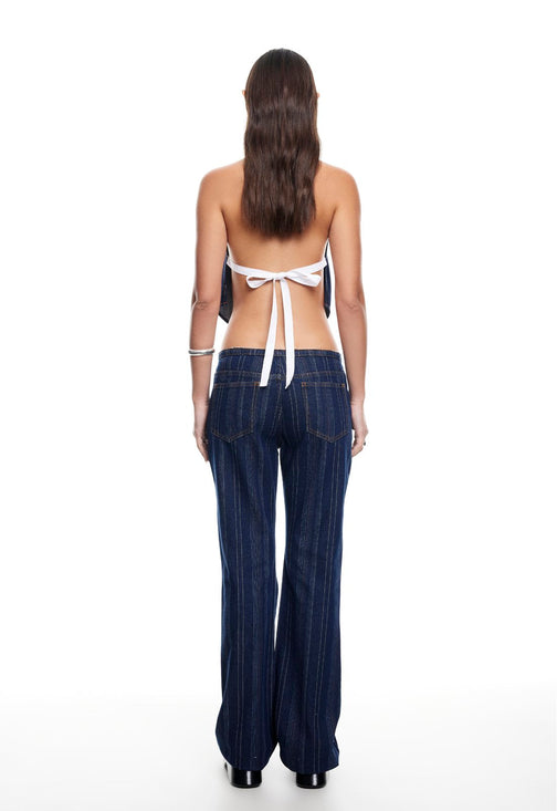 CHARISMATIC JEAN - DARK DENIM STRIPE