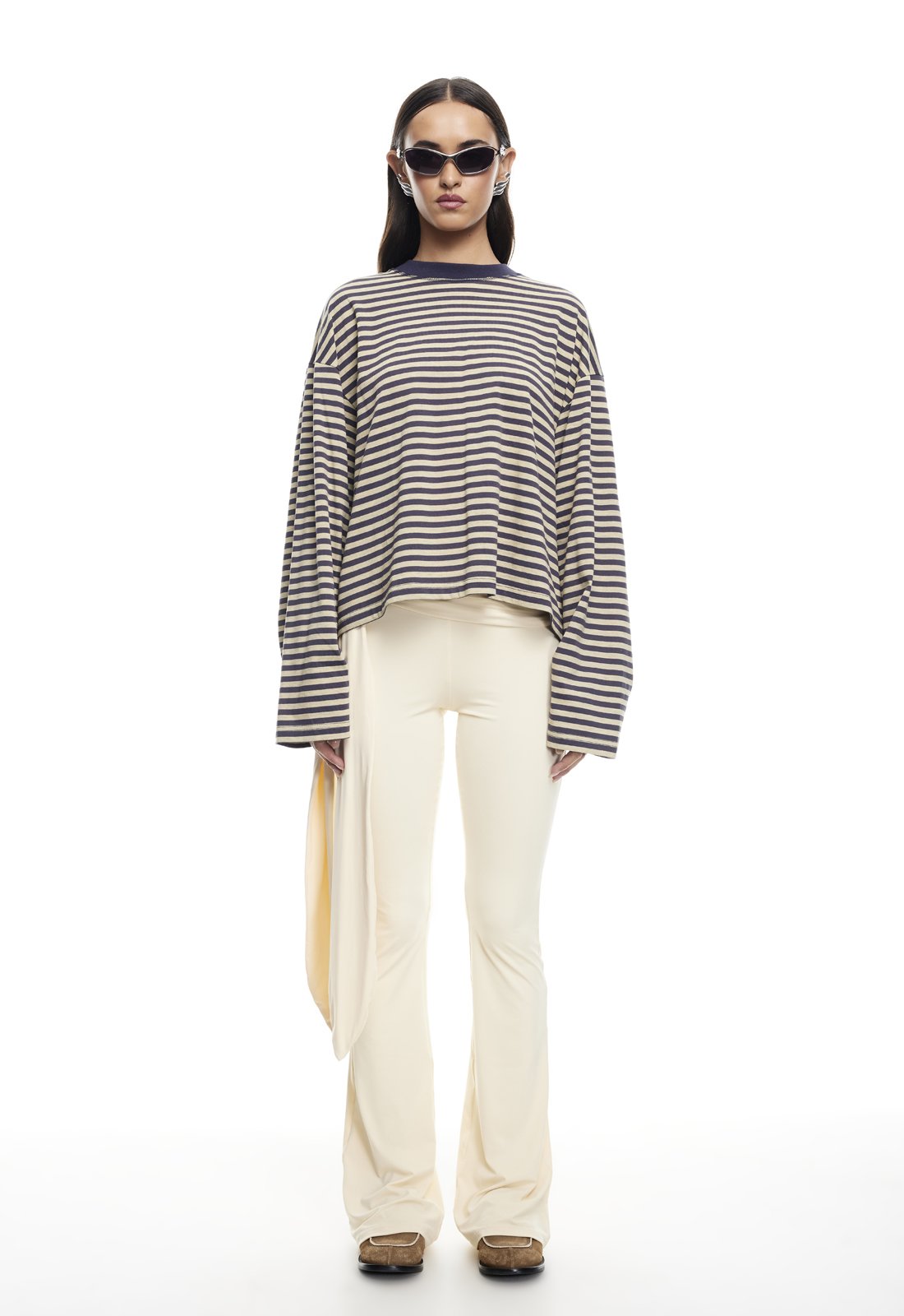BLOOM LONG SLEEVE - BEIGE STRIPE