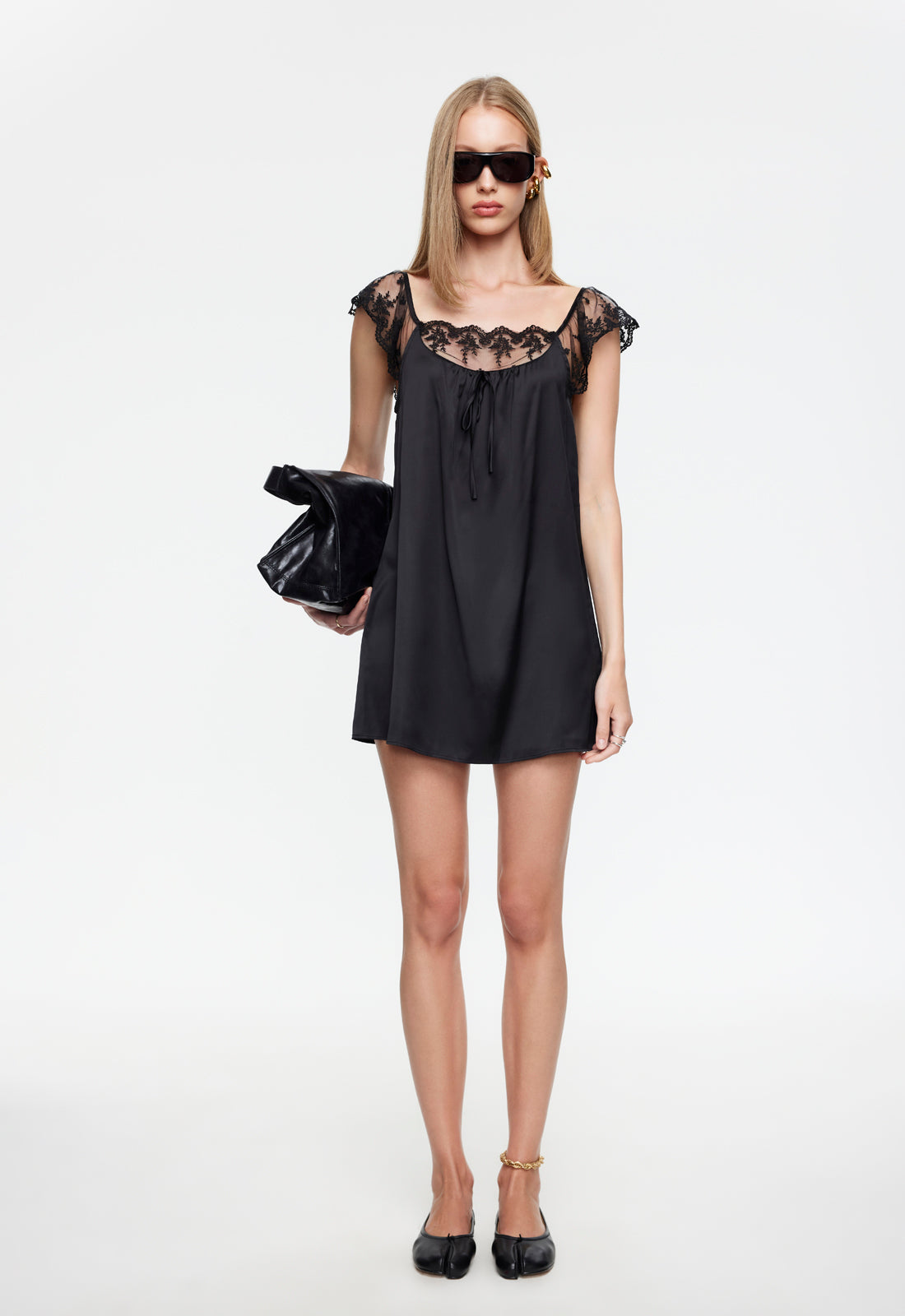 11:11 MINI DRESS - OBSIDIAN