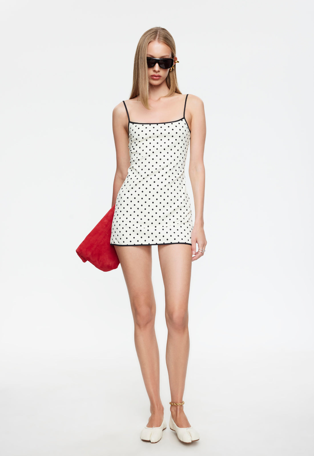 VOYAGE MINI DRESS - MOONLIGHT POLKA