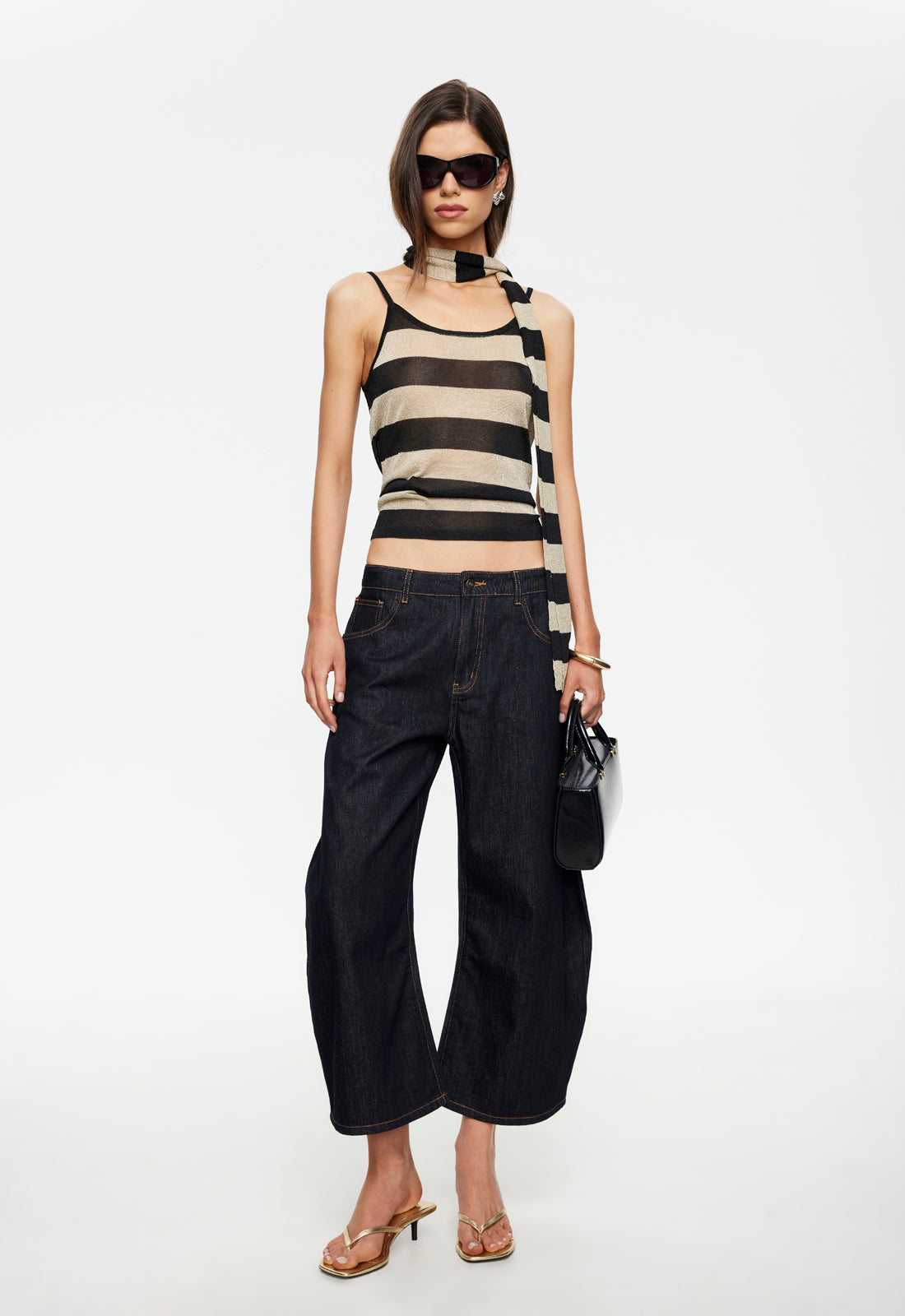 HORSESHOE CROPPED JEAN - INDIGO