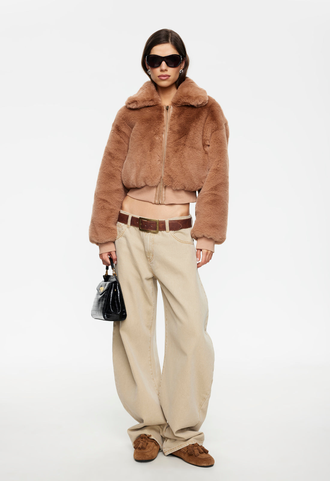 DRITA FAUX FUR - CAMEL