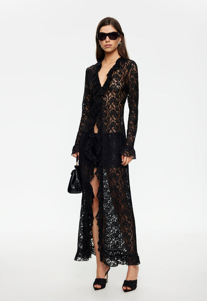 Long Nights Maxi Dress | Noir