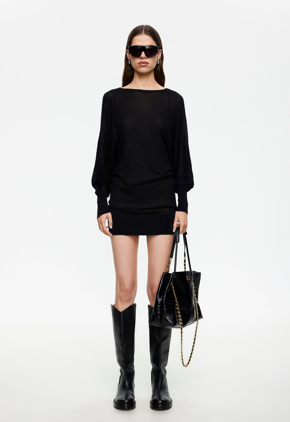 BELLISSIMO MINI DRESS - NOIR