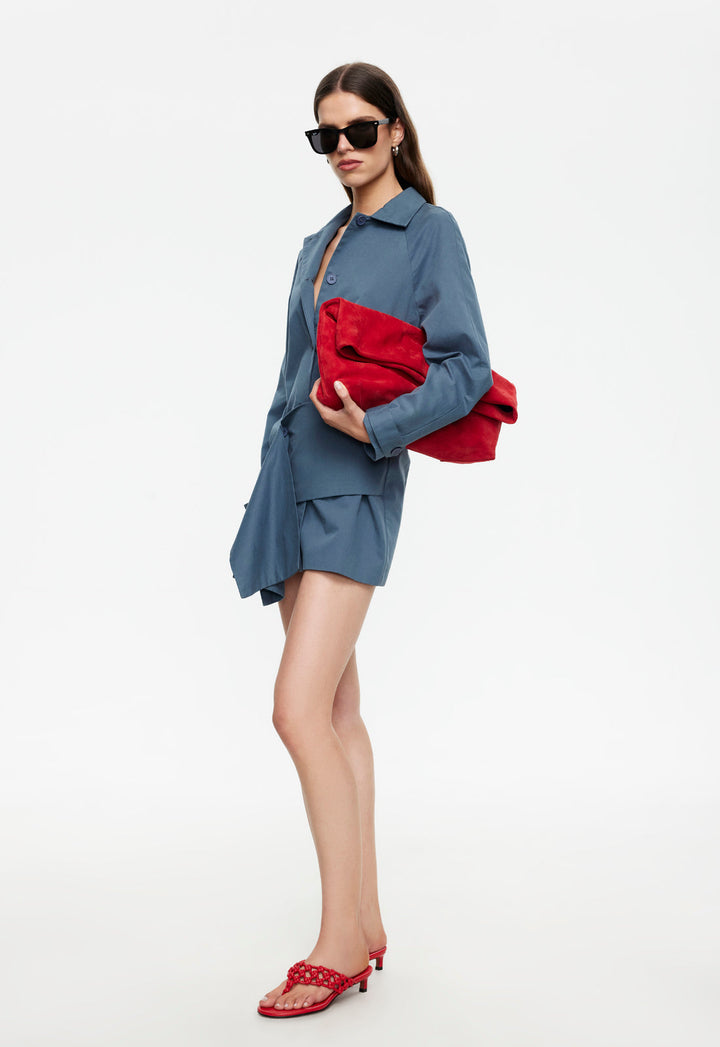 WISEGUY MINI DRESS - SLATE