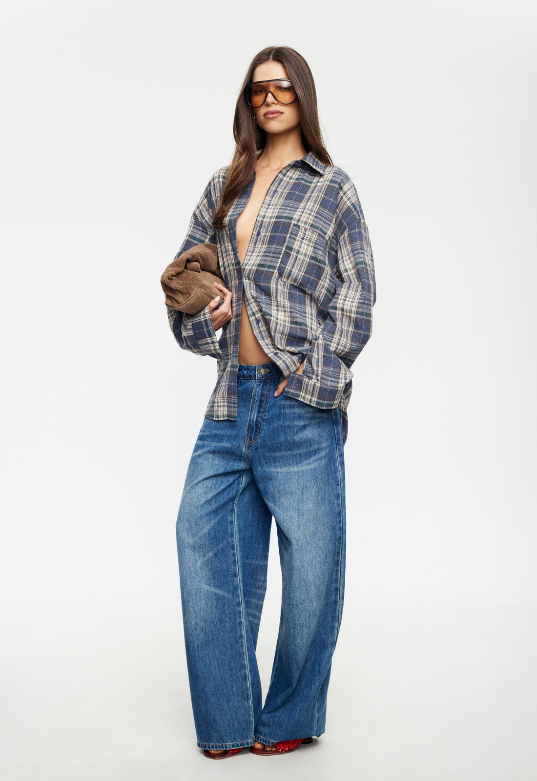 CLARITY SHIRT - ASH PLAID