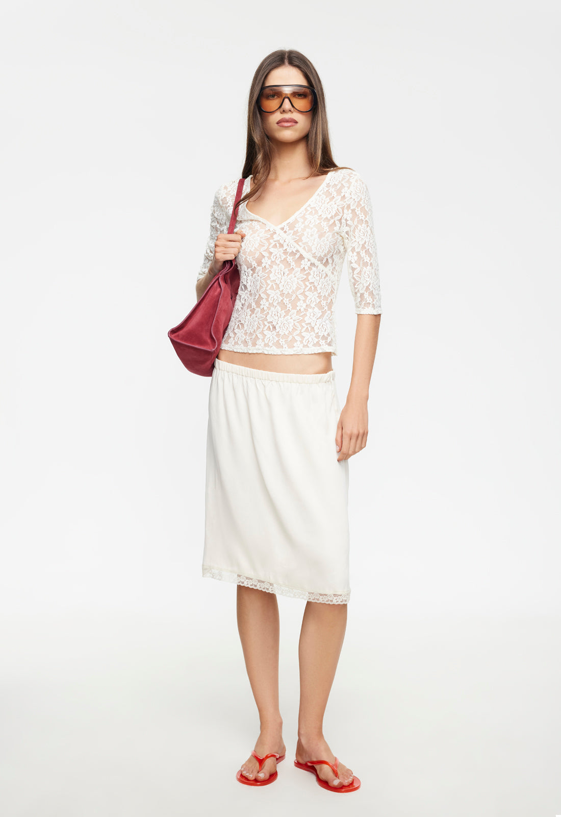 BELLA MIDI SKIRT - BUTTER