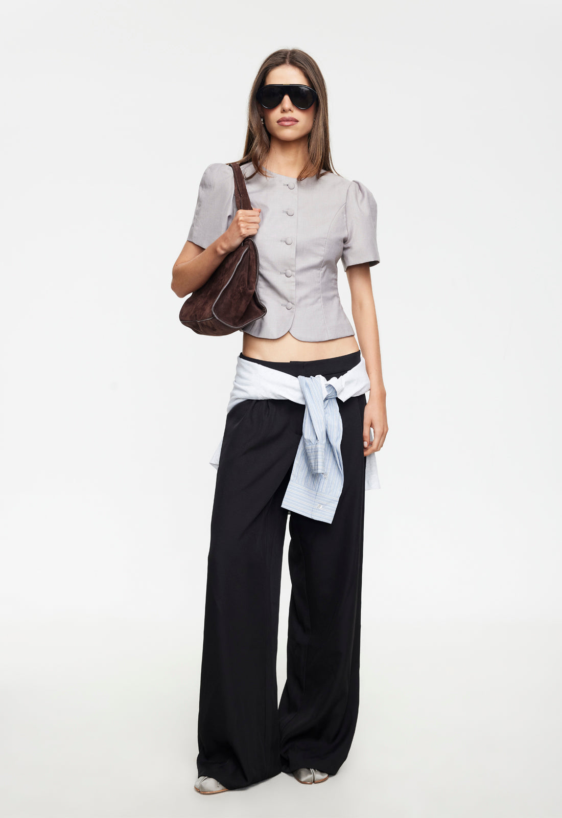 FEMME BLOUSE - GREY