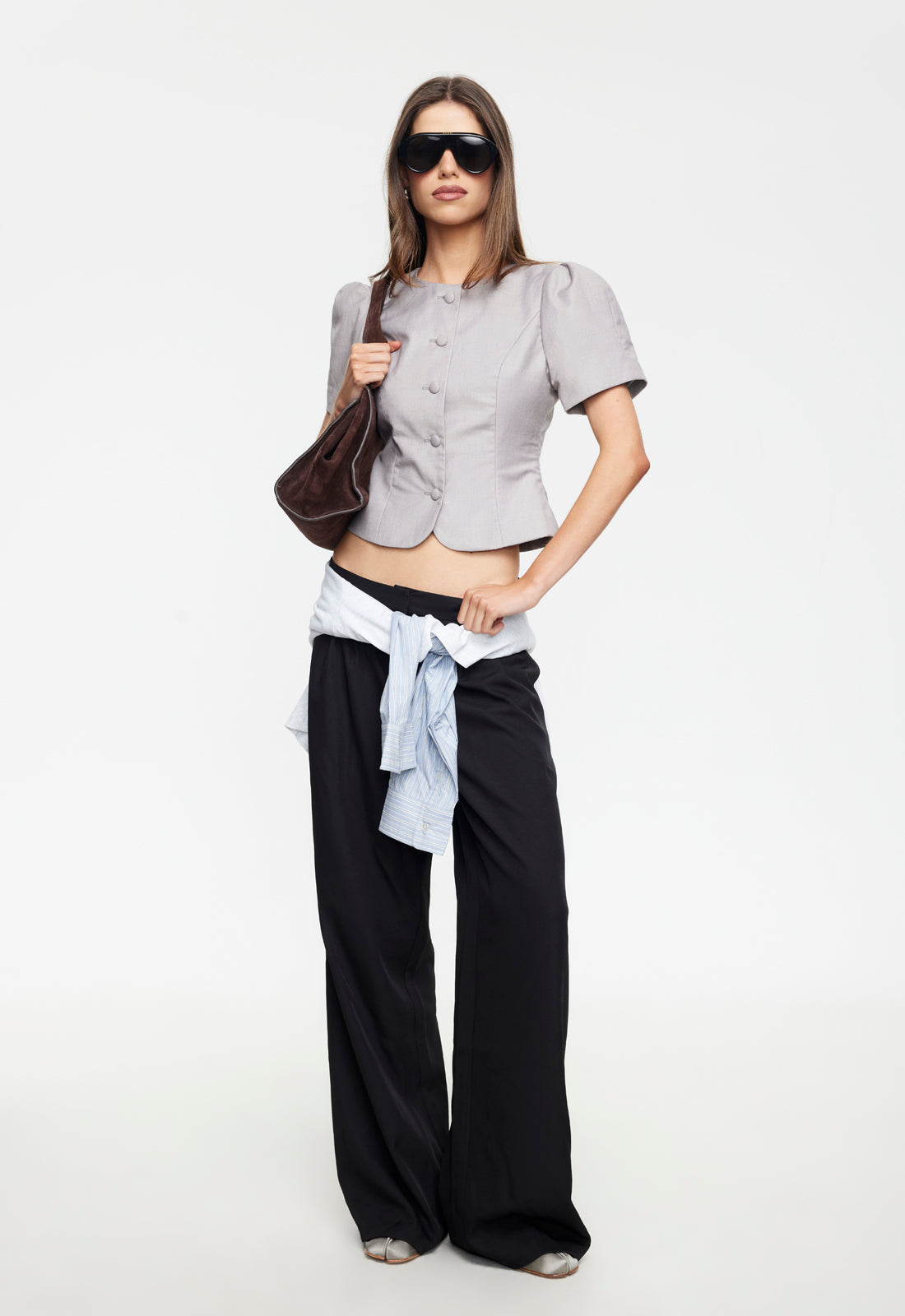 FEMME BLOUSE - GREY