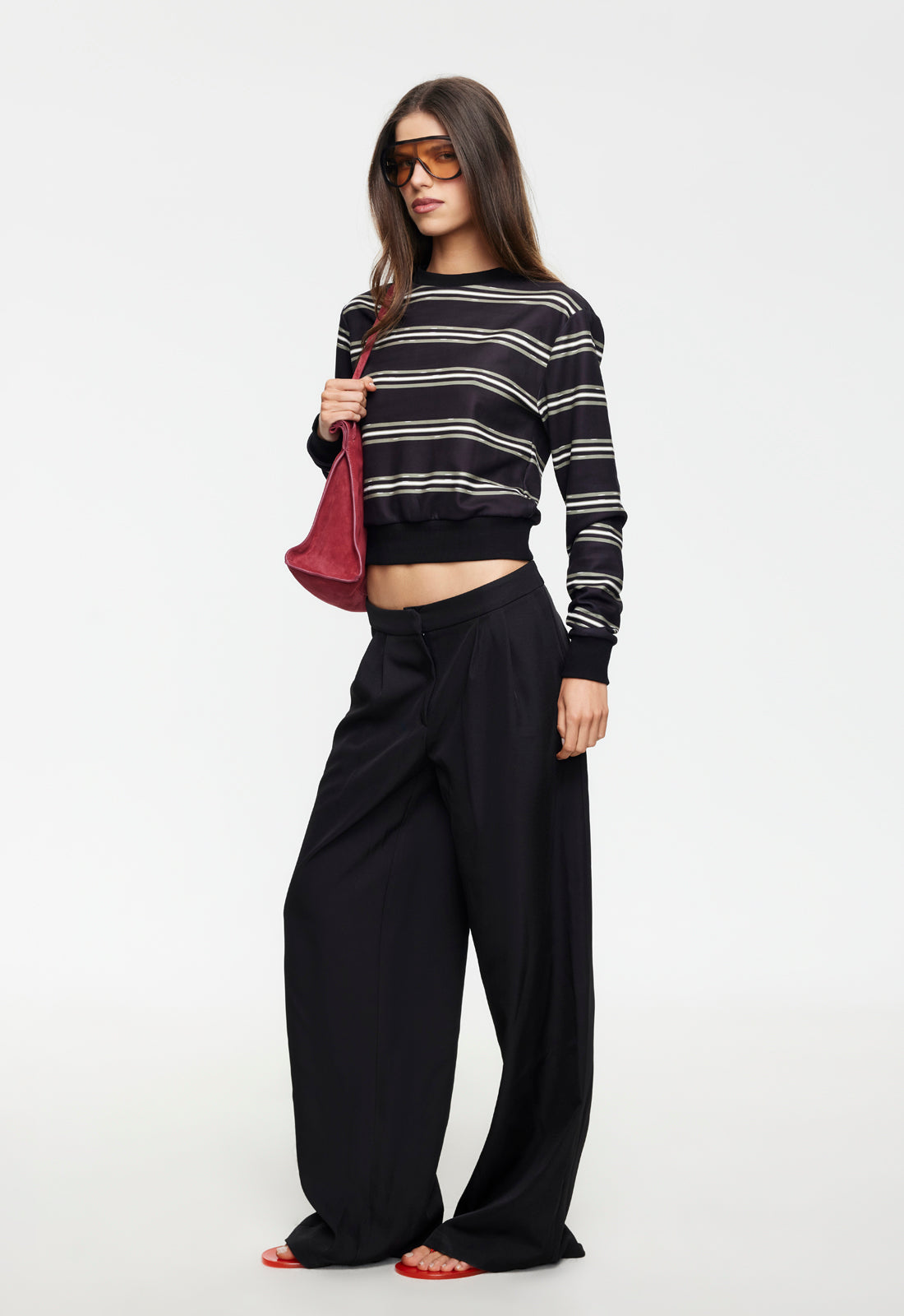JETSET LONG SLEEVE - NOIR STRIPE