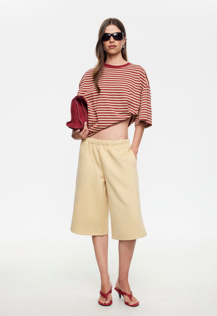 BLOOM SHORT SLEEVE - SAHARA CHERRY STRIPE